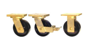 ABE75 Forged Precision Bearing Castors with SFS Series Solid Elastomer Wheels