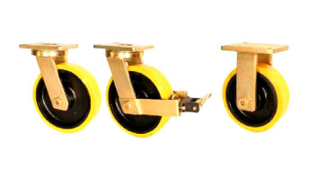 ABE50 Forged Precision Bearing Castors with SZS Series Soft Polyurethane Wheels