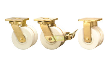 ABLP Forged Twin Wheel Castors with MCNY Series Cast Polyamide Wheels