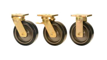 ABLP Forged Precision Bearing Castors with SEB Series Elastic Rubber Tyred Wheels