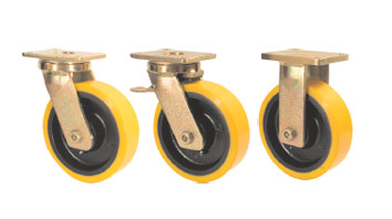 ABLP Forged Precision Bearing Castors with SZS Series Soft Polyurethane Wheels