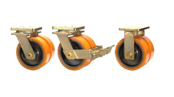 DABE50 Forged Twin Wheel Castors with SAS Series Polyurethane Wheels