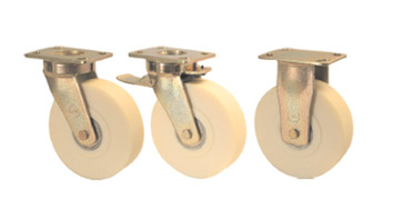 GRDE Castors with MCNY Series Cast Polyamide Wheels