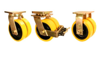 GHKE Castors with SFS Series Solid Elastomer Wheels