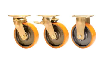 SAB Forged Precision Bearing Castors with SAS Series Polyurethane Wheels