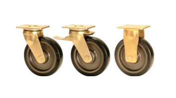 SAB Forged Precision Bearing Castors with SZS Series Soft Polyurethane Wheels