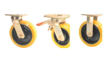 GHKE Castors with SZS Series Soft Polyurethane Wheels